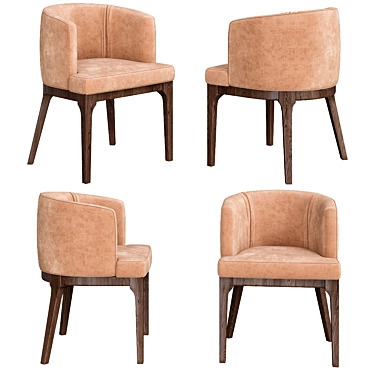 Modern and Sophisticated Oliver Chair 3D model image 1 