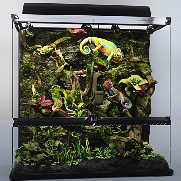 Chameleon Paradise: Exo-Terra Terrarium 3D model image 1 