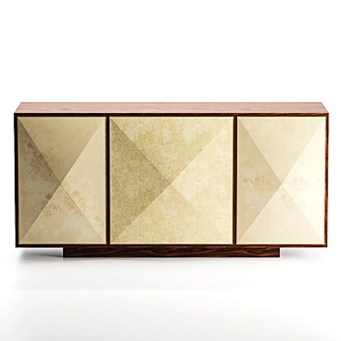 Sleek Pyramid Sideboard with Exquisite Craftsmanship 3D model image 1 