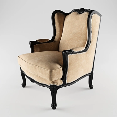 Luxury Velvet Wood Furniture by Bruno Zampa 3D model image 1 