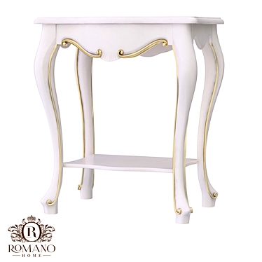 Romano Home Handcrafted Bedside Table 3D model image 1 