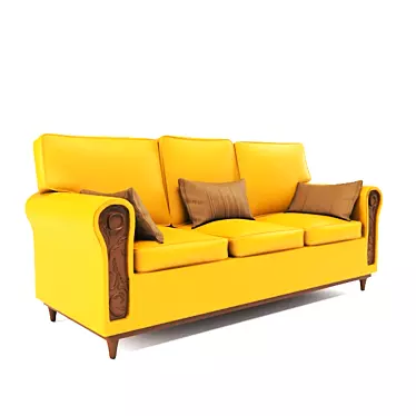 Title: Classic Pillow-Top Sofa 3D model image 1 