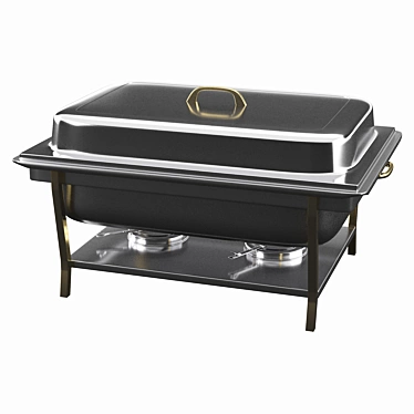 Elegant Chafing Dishes - Perfect for All Occasions 3D model image 1 