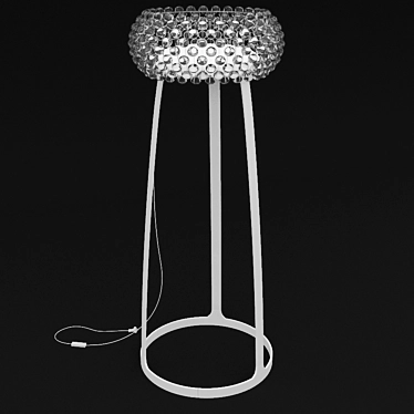 Elegant Caboche Floor Lamp 3D model image 1 