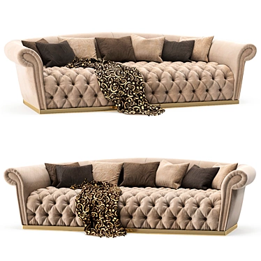 Luxury Hermes 8903 Sofa 3D model image 1 