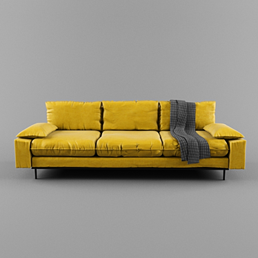Vintage Retro Sofa by HK LIVING 3D model image 1 