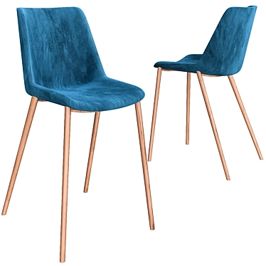 Aiku Fabric Chair by MDF Italia 3D model image 1 