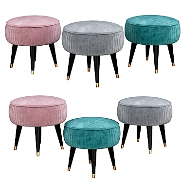 Luxury Audrey Stool 2018 3D model image 1 