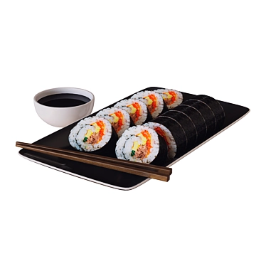 Sushi 3D Model 3D model image 1 