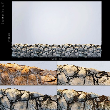 Deluxe Stone Wall Texture 3D model image 1 