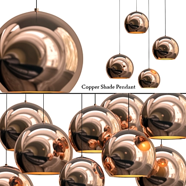 Tom Dixon Copper Shade Chandelier 3D model image 1 