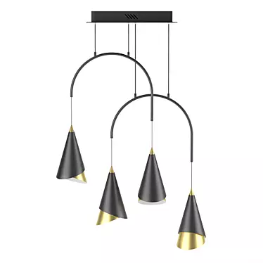 Elegant Odeon Etna Chandelier 3D model image 1 