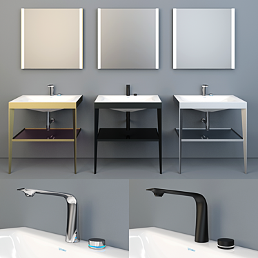 Elegant Duravit XV Series 3D model image 1 