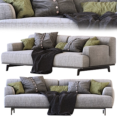 Modern Poliform Tribeca Sofa 3D model image 1 