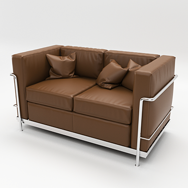 Ultimate LC2 Divano Sofa 3D model image 1 