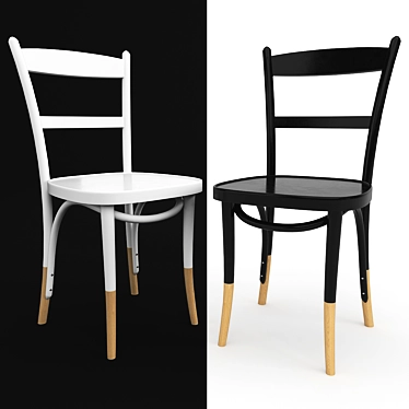 Vienna Chair 11 - Modern Bentwood Chair 3D model image 1 