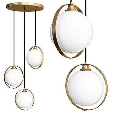 POISE Pendant Lamps - 120/42cm 3D model image 1 