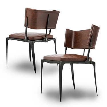 Sophisticated Elegance: Holly Hunt Reve Dining Chair 3D model image 1 