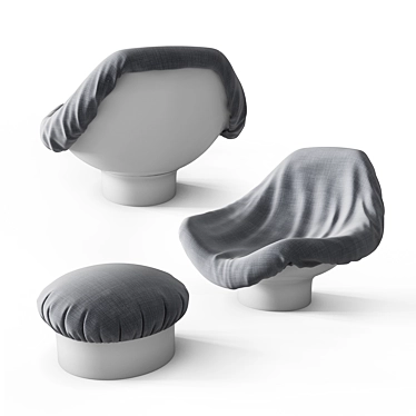 Elegant Rodica Armchair: Stylish Comfort 3D model image 1 