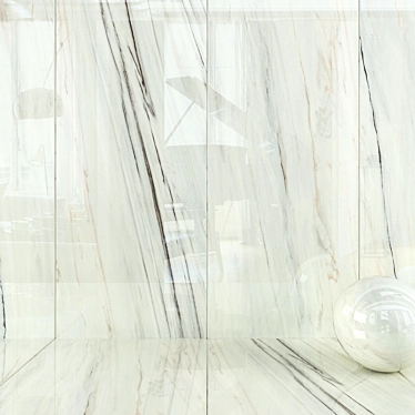 Dream Bianco Wall Tiles: 4K HD Multi-Texture 3D model image 1 