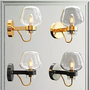 Twinkle Glass Wall Light 3D model image 1 