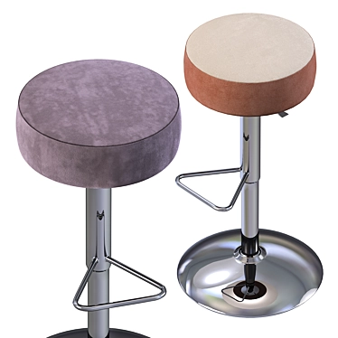 Elegant KAT Stool by Kastel 3D model image 1 