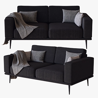 Modern 3D Carlton Sofa Model 3D model image 1 