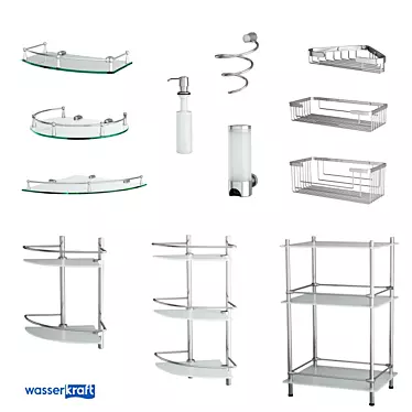 Versatile Bathroom Accessories Suite 3D model image 1 