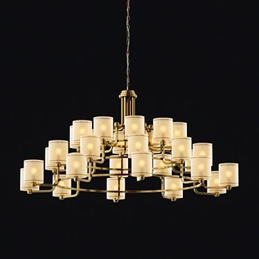 Officina Luce Maxi Idyll 30: Custom-made Chandelier 3D model image 1 