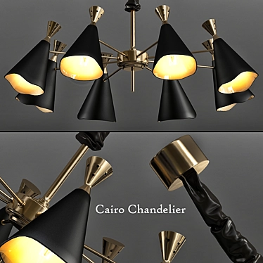 Stunning Delightfull Duke Chandelier 3D model image 1 