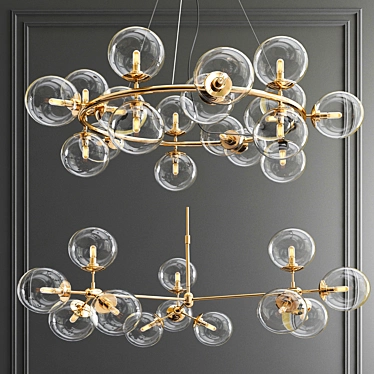 Elegant Bolla Chandelier for Chic Interiors 3D model image 1 