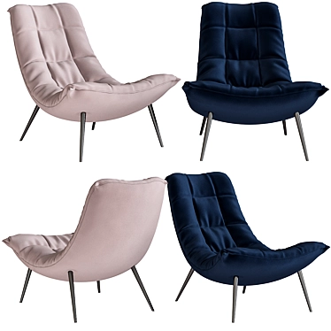 Lulea Armchairs: Stylish Comfort for Your Home 3D model image 1 