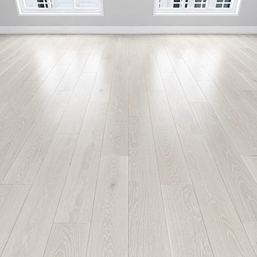 White Oak Parquet: Herringbone, Linear, Chevron 3D model image 1 