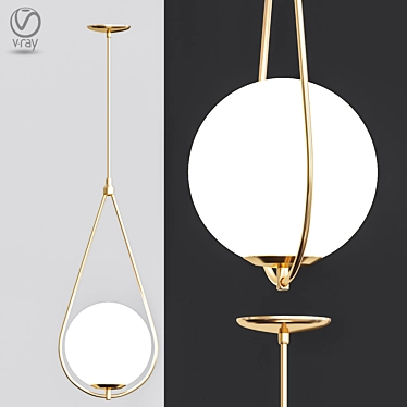 Corda Pendant Chandelier 3D model image 1 