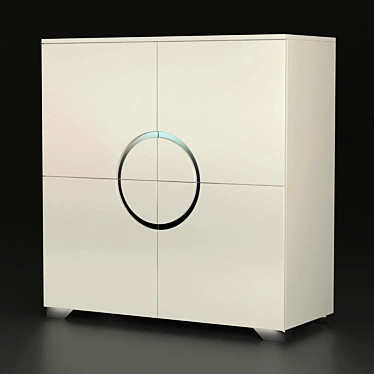 Modern White Sideboard DUPEN W-744 3D model image 1 