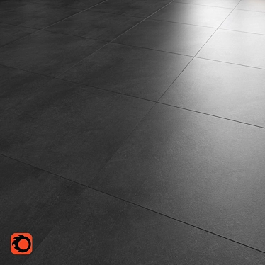 Anthracite Shadow Floor Tiles 3D model image 1 