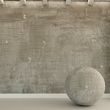 Title: Vintage Concrete Wall Texture 3D model image 1 