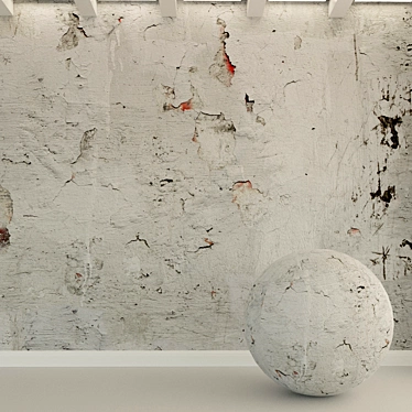 Authentic Concrete Wall Texture 3D model image 1 