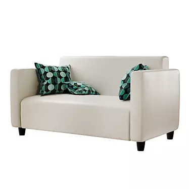 Modern Comfort: IKEA CLUB Sofa 3D model image 1 