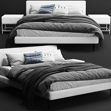 Boconcept Arlington Bed - Sleek and Modern 3D model image 1 