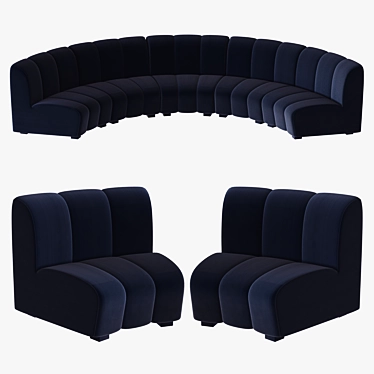 Modular Lando Sofa by Eichholtz: Versatile Elegance 3D model image 1 