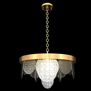 Elegant Glass Chandelier - MEGAN 3D model image 1 