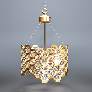 Elegant Crystal Chandelier: HONIG 3D model image 1 