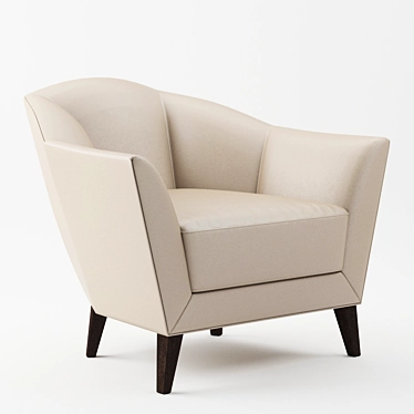 Elegant Christopherguy Odette Armchair 3D model image 1 