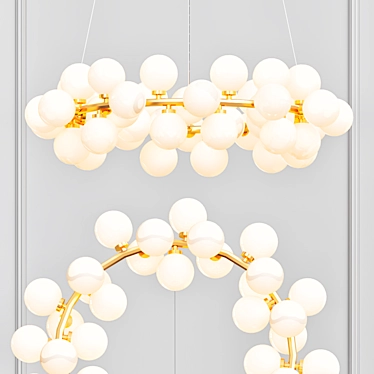 Milk Bubble Chandelier 3D model image 1 