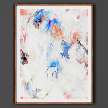 Title: Wooden Framed Picture

If translation is needed:
Title: Picture in Wooden Frame 3D model image 1 