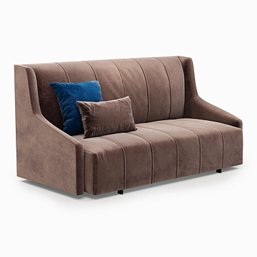 Italian Design, Fluid 3-Seater Sofa 3D model image 1 