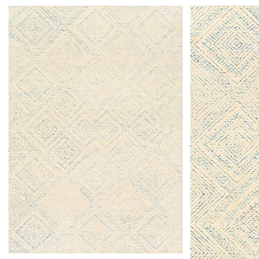 Moroccan Trellis Wool Rug 3D model image 1 