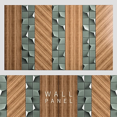 Modern Wall Panel 3D Model 3D model image 1 