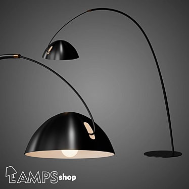 Elegant Parabole Lamp 3D model image 1 
